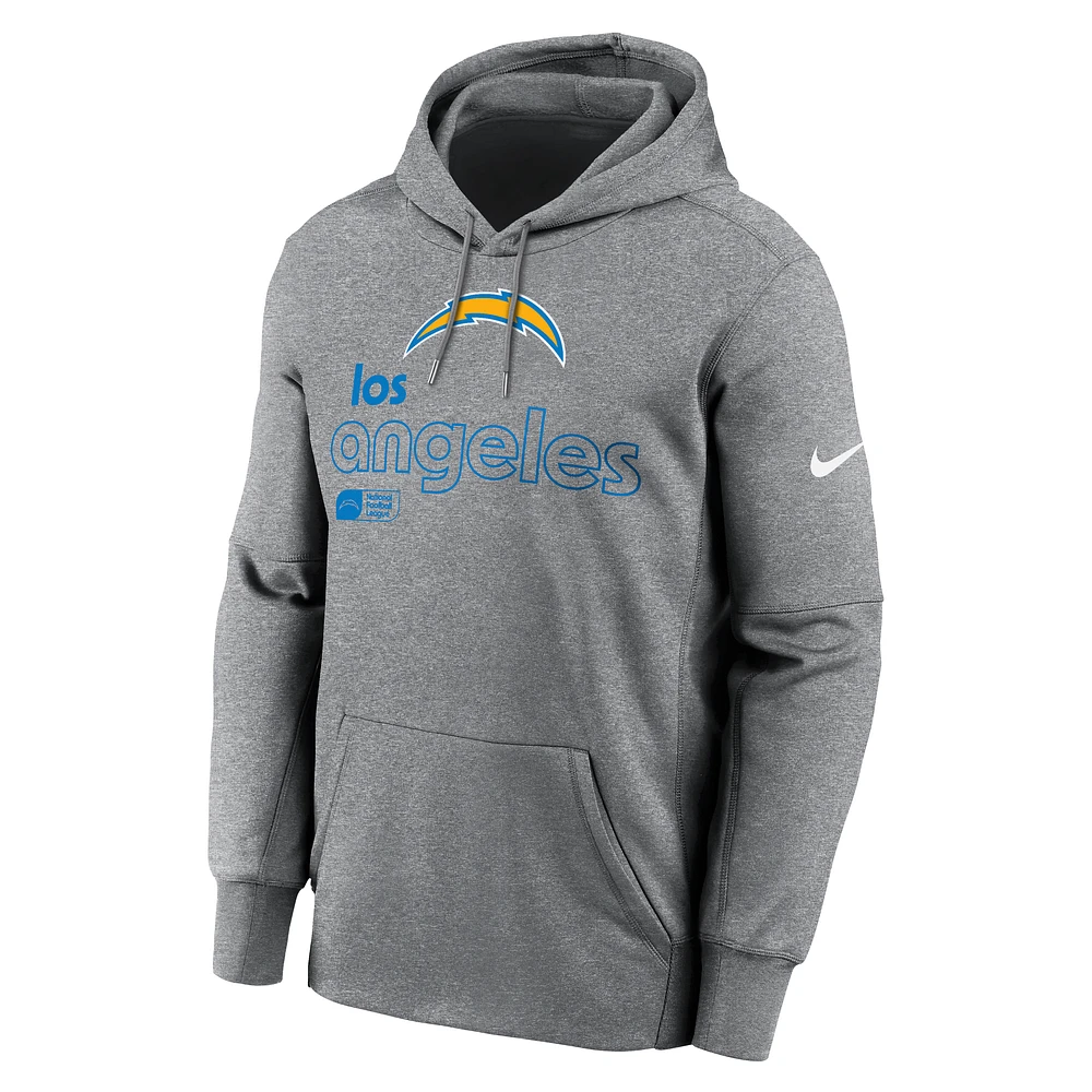 Los Angeles Chargers Icon Men’s Nike Therma NFL Pullover Hoodie