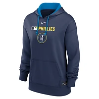 Philadelphia Phillies Authentic Collection City Connect Women's Nike Therma MLB Pullover Hoodie