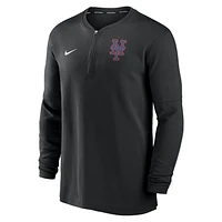 New York Mets Authentic Collection Game Time Men's Nike Dri-FIT MLB 1/2-Zip Long-Sleeve Top