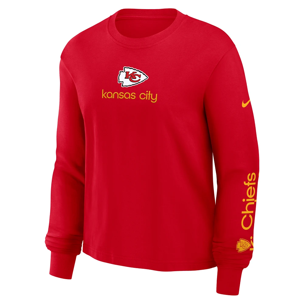 Kansas City Chiefs Boxy Women's Nike NFL Long-Sleeve T-Shirt