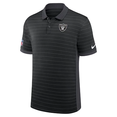 Las Vegas Raiders Sideline Victory Stripe Men's Nike Dri-FIT NFL Polo