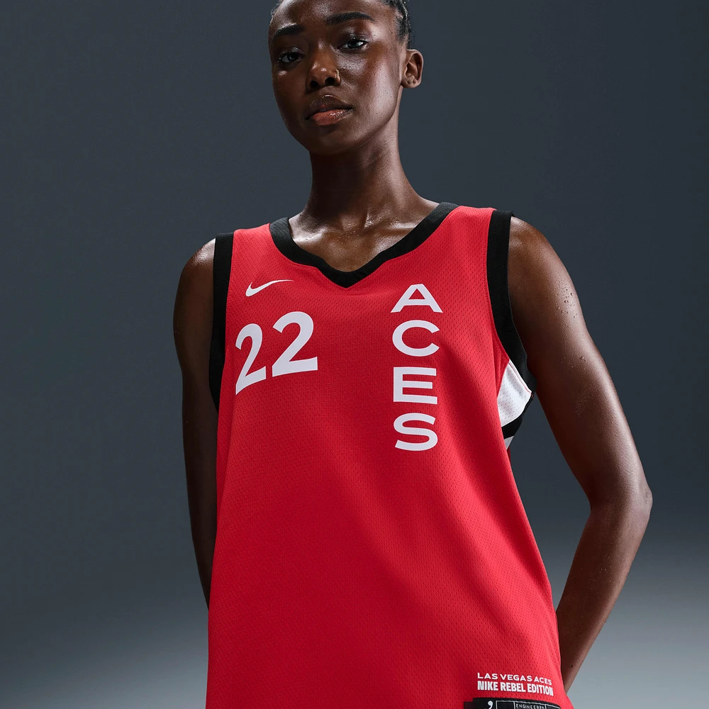 A'ja Wilson Las Vegas Aces 2024 Rebel Edition Nike Dri-FIT WNBA Victory Jersey