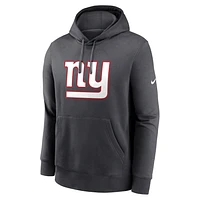 New York Giants Club Logo Men's Nike NFL Pullover Hoodie