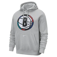 Brooklyn Nets Club City Edition Men's Nike NBA Fleece Pullover Hoodie