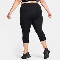 Nike Universa Women's Medium-Support High-Waisted Cropped Leggings with Pockets (Plus Size)