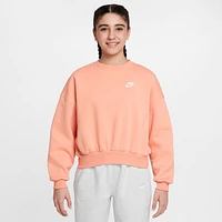 Nike Sportswear Club Fleece Girls' Boxy Crew-Neck Sweatshirt
