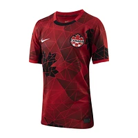 Canada 2023 Stadium Home Big Kids' Nike Dri-FIT Soccer Jersey