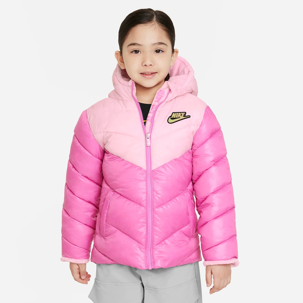 Nike Colorblock Chevron Puffer Jacket Little Kids