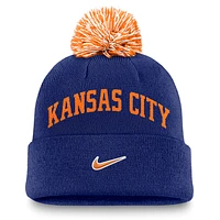 Kansas City Royals Peak Men's Nike MLB Cuffed Pom Beanie