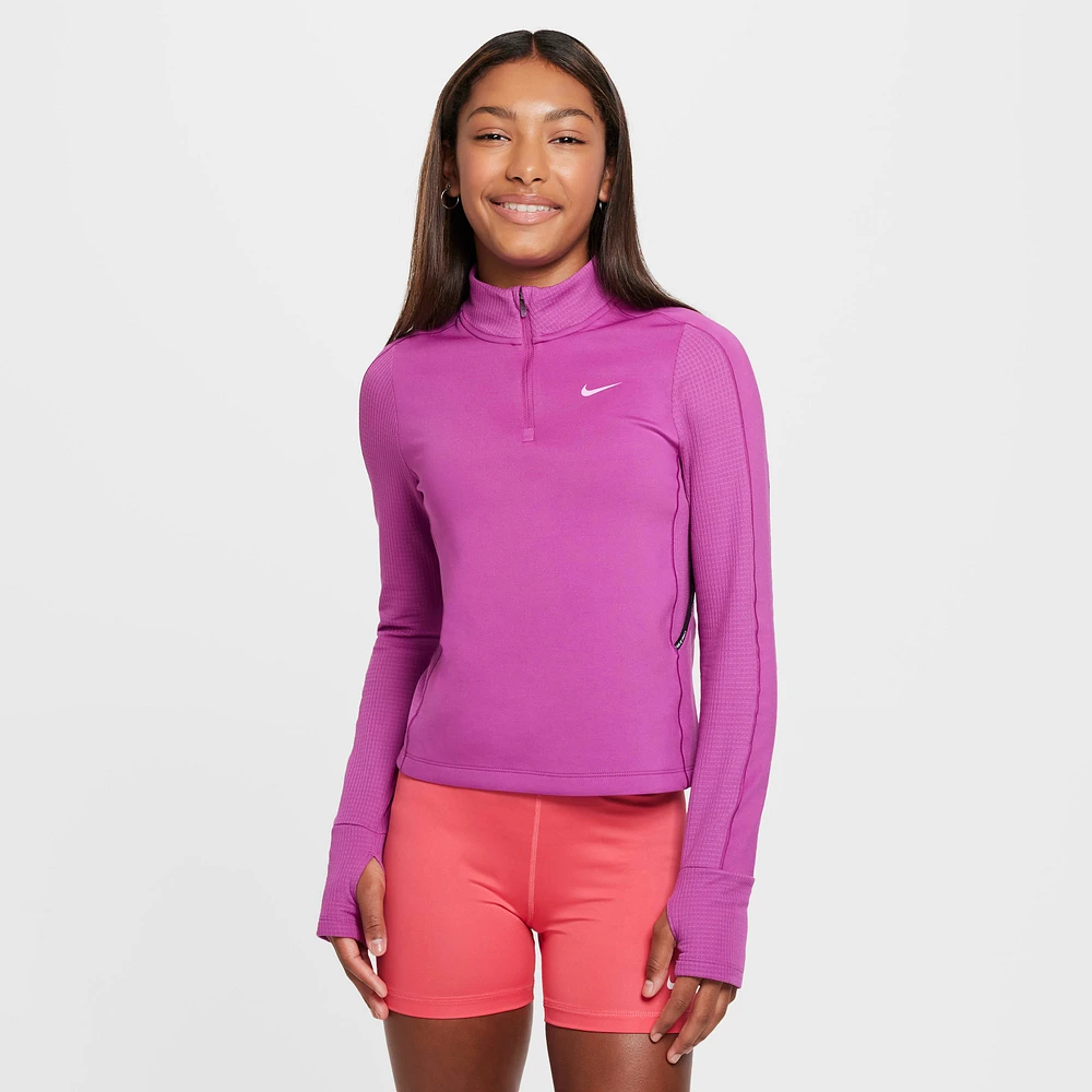 Nike Pro Girls' Therma-FIT 1/2-Zip Top