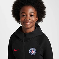 Paris Saint-Germain Tech Fleece Big Kids' (Boys') Nike Soccer Full-Zip Hoodie