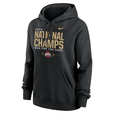 Ohio State Buckeyes 2024 College Football Playoff National Champions Locker Room Women's Nike Pullover Hoodie