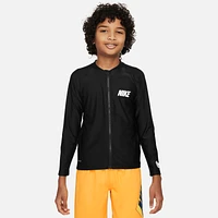 Nike Swim 3-D Swoosh Big Kids' (Boys') Long-Sleeve Zip Hydroguard