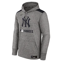 New York Yankees Authentic Collection Men's Nike Therma MLB Pullover Hoodie