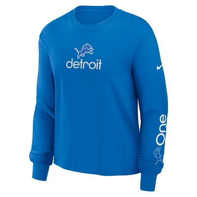 Detroit Lions Boxy Women's Nike NFL Long-Sleeve T-Shirt