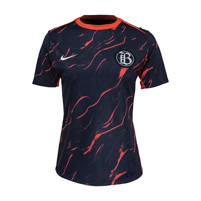 Bay FC 2025 Women's Nike NWSL Short-Sleeve Pre-Match Top