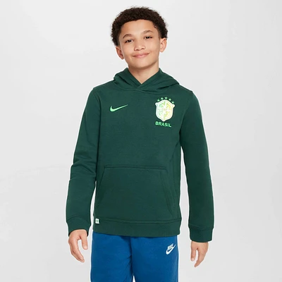 Brazil Club Big Kids' (Boys') Nike Soccer Pullover Hoodie