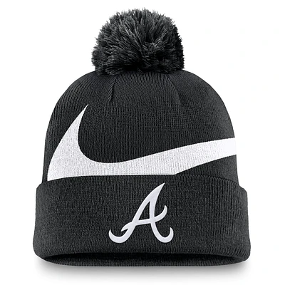 Atlanta Braves Peak Men's Nike MLB Cuffed Pom Beanie