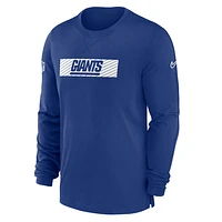 New York Giants Sideline Player Team Issue Men’s Nike Dri-FIT Long-Sleeve Top