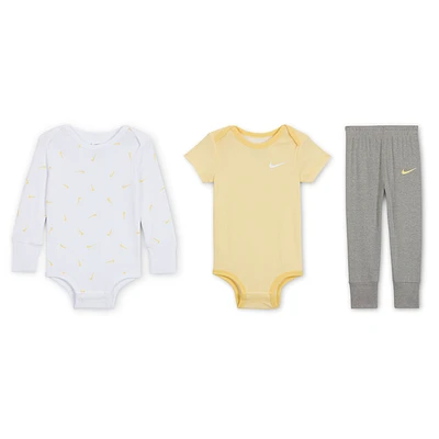 Nike Baby Essentials (0-9M) 3-Piece Bodysuits and Pants Set