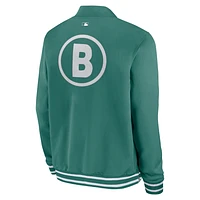 Boston Red Sox Authentic Collection City Connect Men's Nike MLB Full-Zip Bomber Jacket