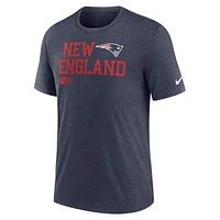 New England Patriots Overlap Lockup Men's Nike NFL T-Shirt