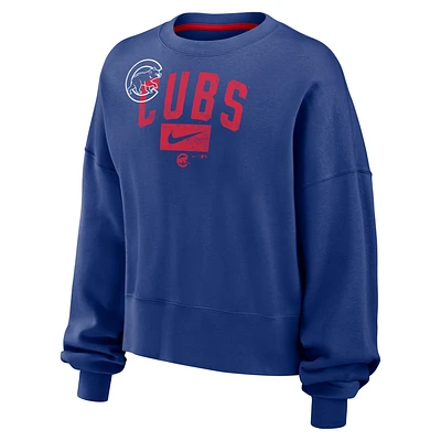 Chicago Cubs Team Women's Nike MLB Pullover Sweatshirt