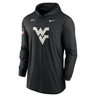 West Virginia Mountaineers Military Appreciation Men’s Nike Dri-FIT College Long-Sleeve Hooded Top