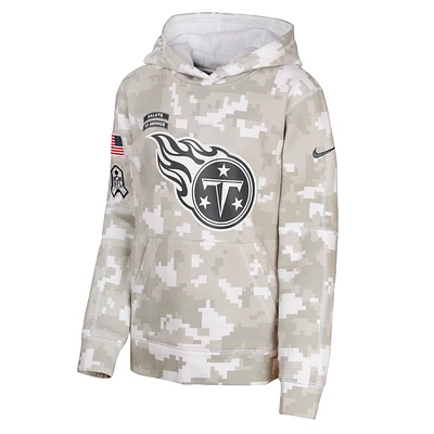 San Francisco 49ers Salute to Service Primary Edge Club Big Kids' Nike NFL Pullover Hoodie