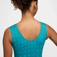 Nike Gymnastics Swoosh Printed Performance Leotard