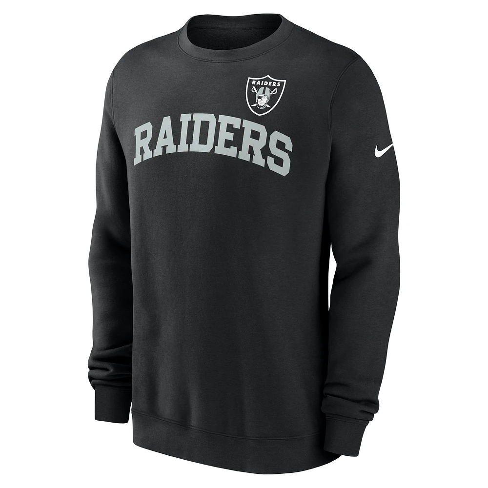 Las Vegas Raiders Club Men's Nike NFL Pullover Crew