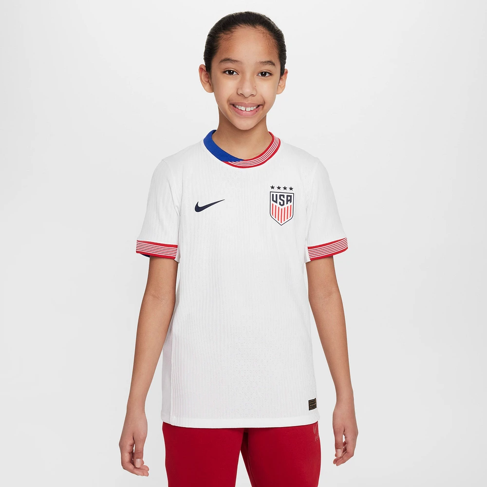 USWNT 2024 Match Home Big Kids' Nike Dri-FIT ADV Soccer Authentic Jersey