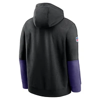 Baltimore Ravens Sideline Team Issue Club Men's Nike NFL Pullover Hoodie