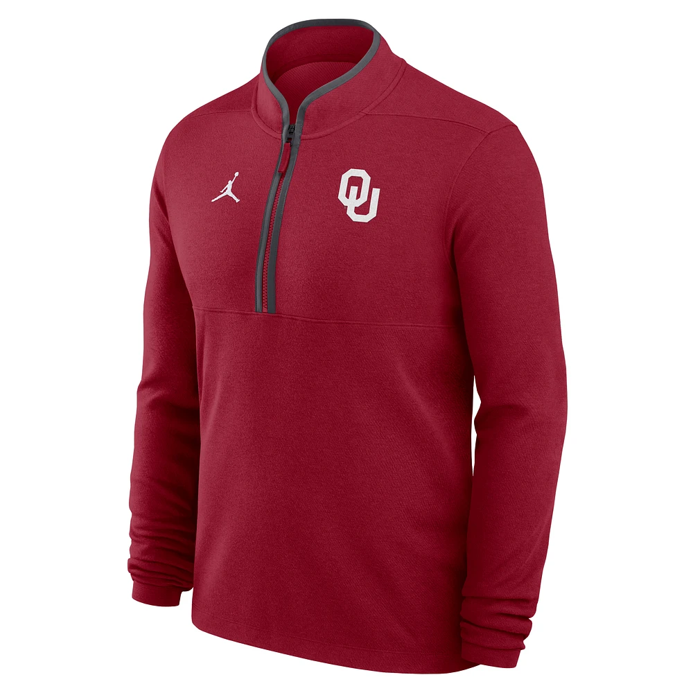 Oklahoma Sooners Victory Men's Nike Dri-FIT College 1/2-Zip Long-Sleeve Top