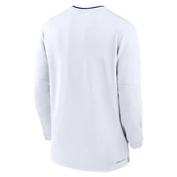 LSU Tigers Sideline Coach Men's Nike Dri-FIT College 1/2-Zip Long-Sleeve Top