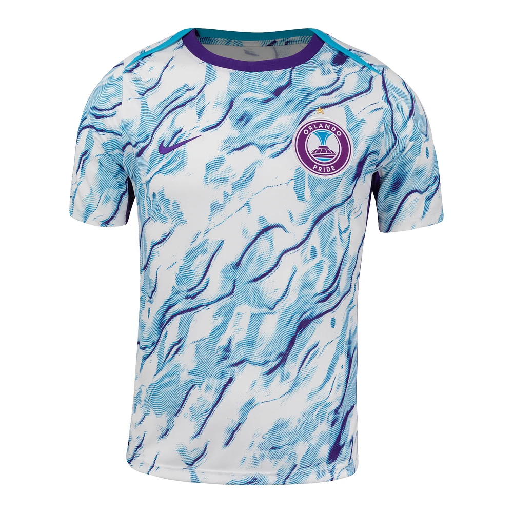 Orlando Pride 2025 Men's Nike NWSL Short-Sleeve Pre-Match Top