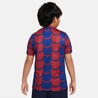 FC Barcelona Academy Pro Big Kids' Nike Dri-FIT Soccer Pre-Match Top