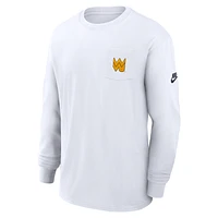 West Virginia Mountaineers Legacy Max90 Pocket Men's Nike College Long-Sleeve T-Shirt