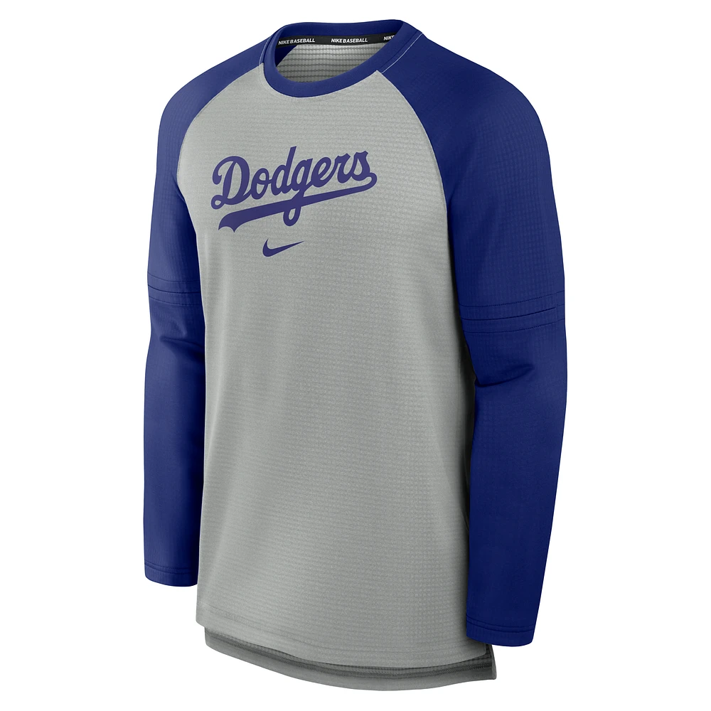 Los Angeles Dodgers Authentic Collection Game Time Men's Nike Breathe MLB Long-Sleeve T-Shirt