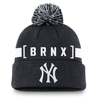 New York Yankees Hometown Peak Men's Nike MLB Cuffed Pom Beanie