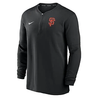 San Francisco Giants Authentic Collection Game Time Men's Nike Dri-FIT MLB 1/2-Zip Long-Sleeve Top