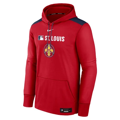 St. Louis Cardinals Authentic Collection City Connect Men's Nike Therma MLB Pullover Hoodie