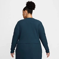 Nike Sportswear Chill Rib Women's Slim Full-Zip Cardigan (Plus Size)