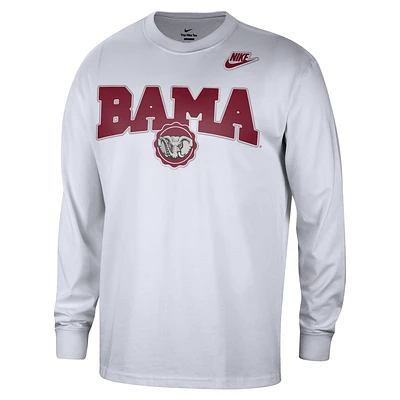 Alabama Max90 Men's Nike College Crew-Neck Long-Sleeve T-Shirt