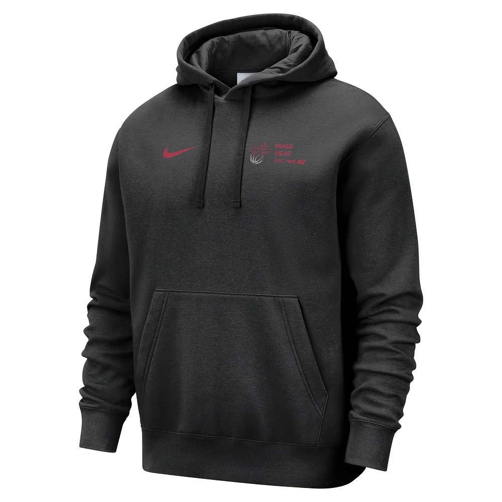 Miami Heat Club Courtside Men's Nike NBA Pullover Hoodie