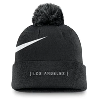 Los Angeles Dodgers Peak Men's Nike MLB Cuffed Pom Beanie