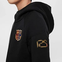 FC Barcelona Tech Fleece Big Kids' (Boys') Nike Soccer Full-Zip Hoodie