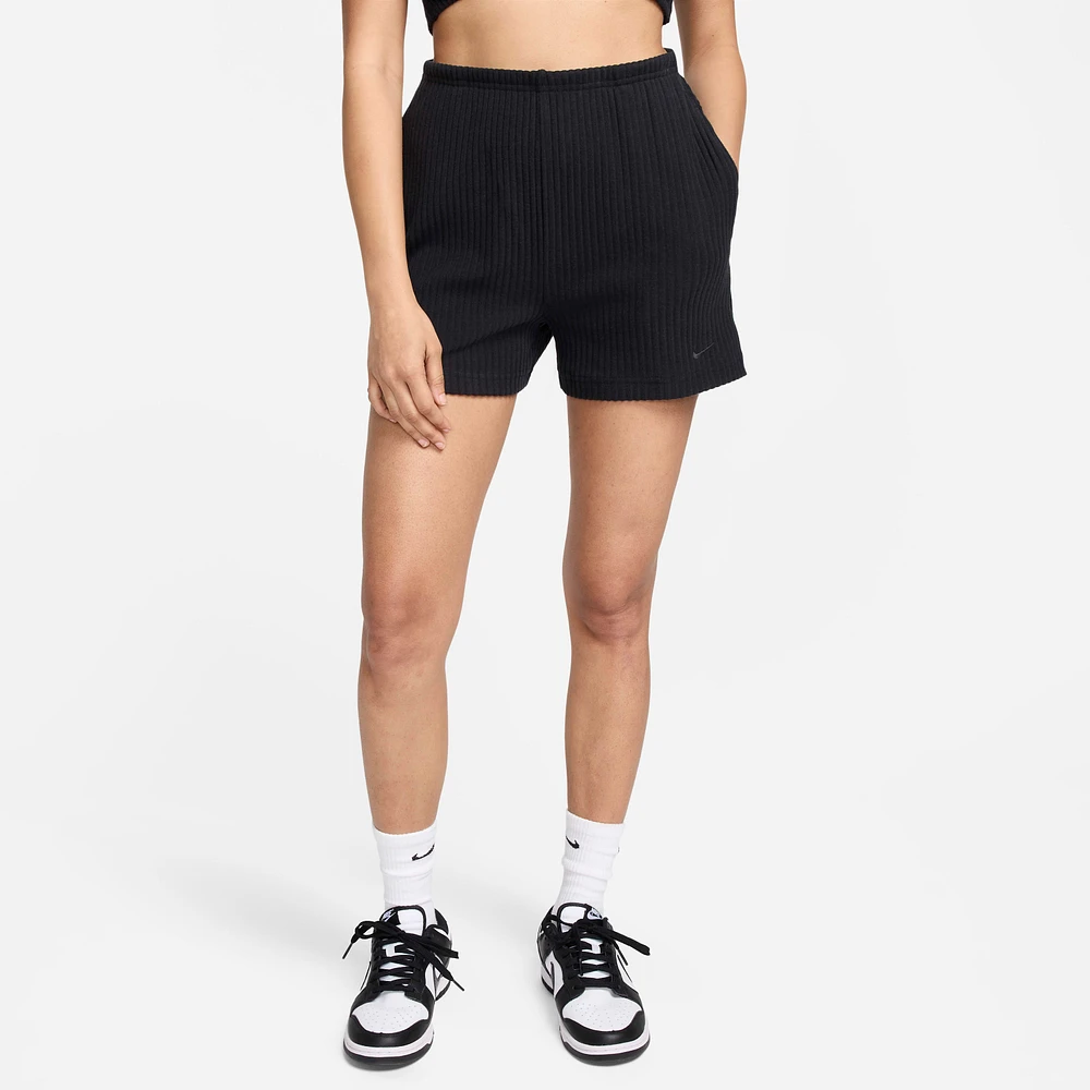 Nike Sportswear Chill Rib Women's High-Waisted Slim 3" Shorts