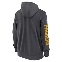 Green Bay Packers Sideline Team Issue Club Men's Nike Full Zip Hoodie