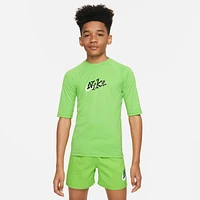 Nike Swim Scribble Big Kids' (Boys') Short-Sleeve Hydroguard